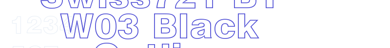 Swiss721 BT W03 Black Outline-font