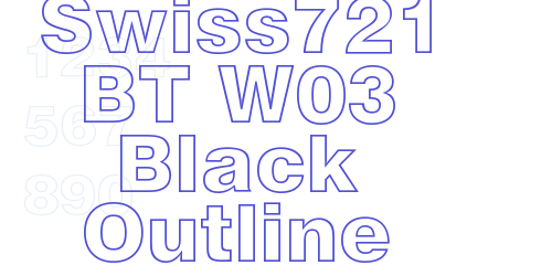 Swiss721 BT W03 Black Outline-font-download