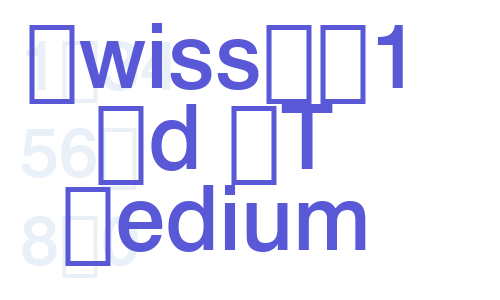 Swiss721 Md BT Medium Font Download