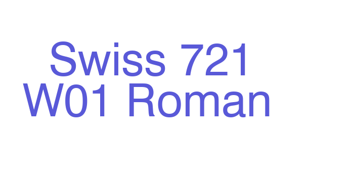 Swiss 721 W01 Roman Font Download