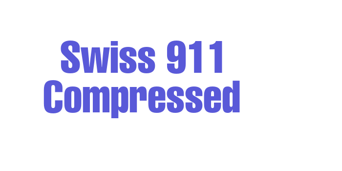 Swiss 911 Compressed Font Download