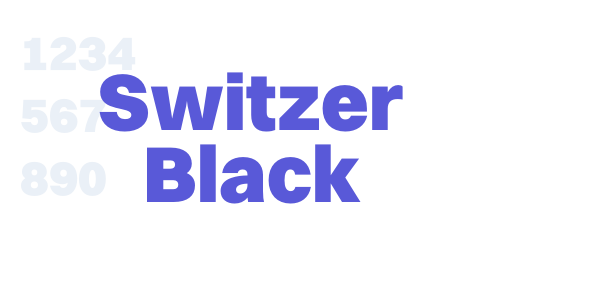 Switzer Black font free