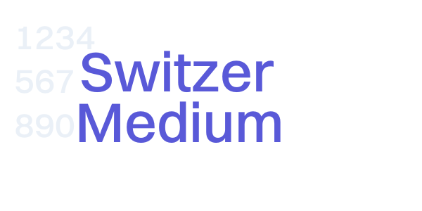 Switzer Medium font free