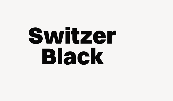 Switzer Black Font