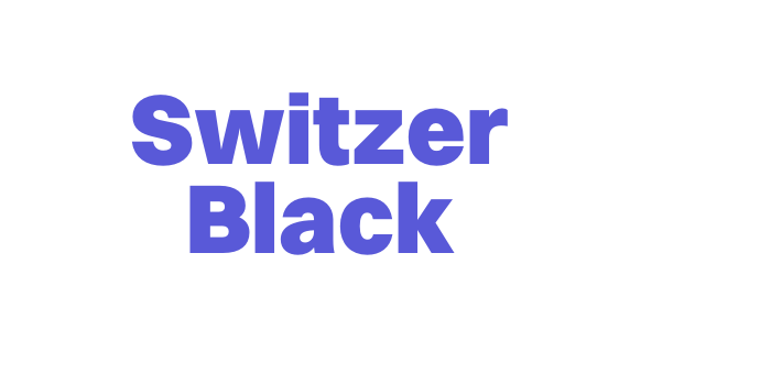 Switzer Black Font Download