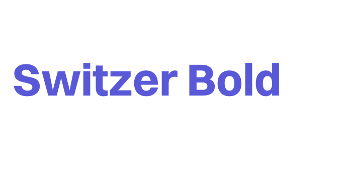 Switzer Bold Font Download