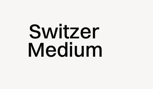 Switzer Medium Font