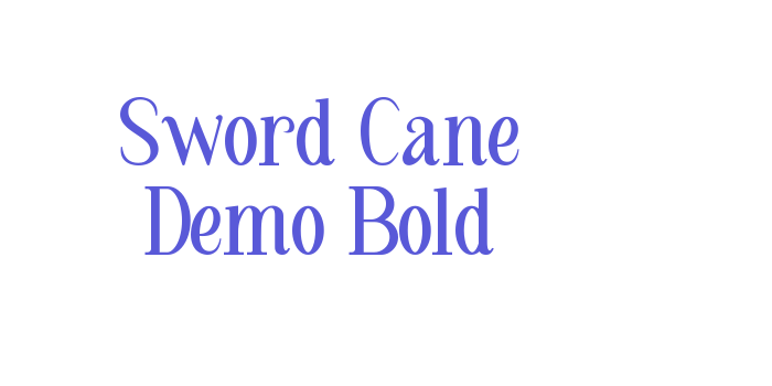 Sword Cane Demo Bold Font Download