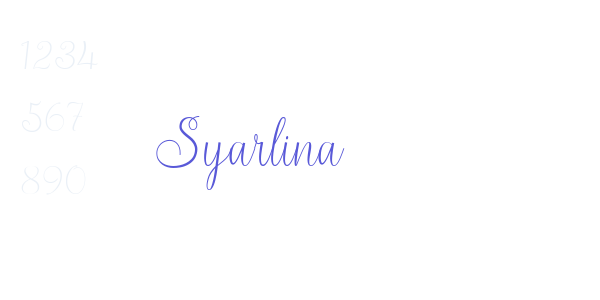 Syarlina font free