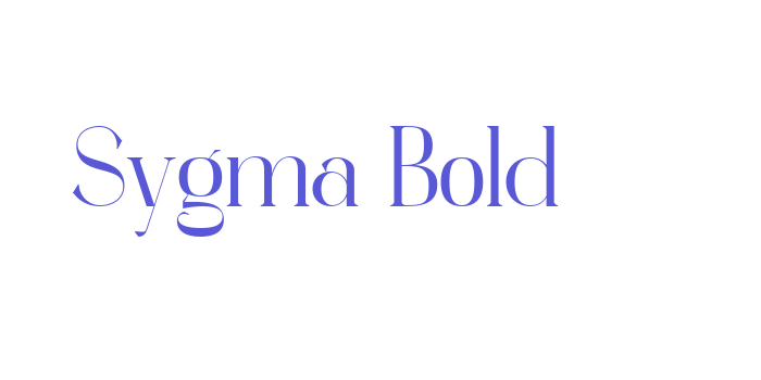 Sygma Bold Font Download