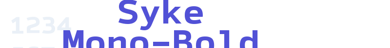 Syke Mono-Bold-font