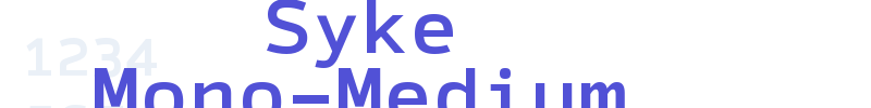 Syke Mono-Medium-font
