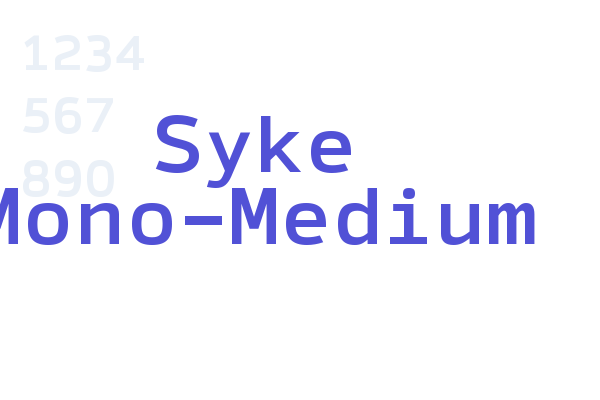 Syke Mono-Medium