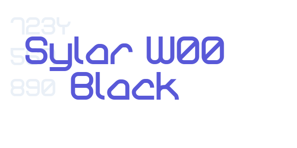 Sylar W00 Black font