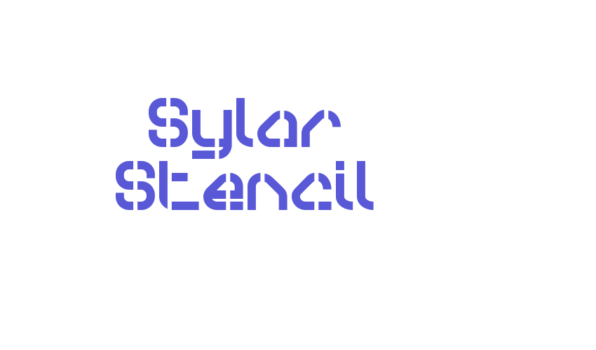 Sylar Stencil Font