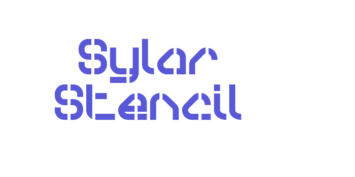 Sylar Stencil Font