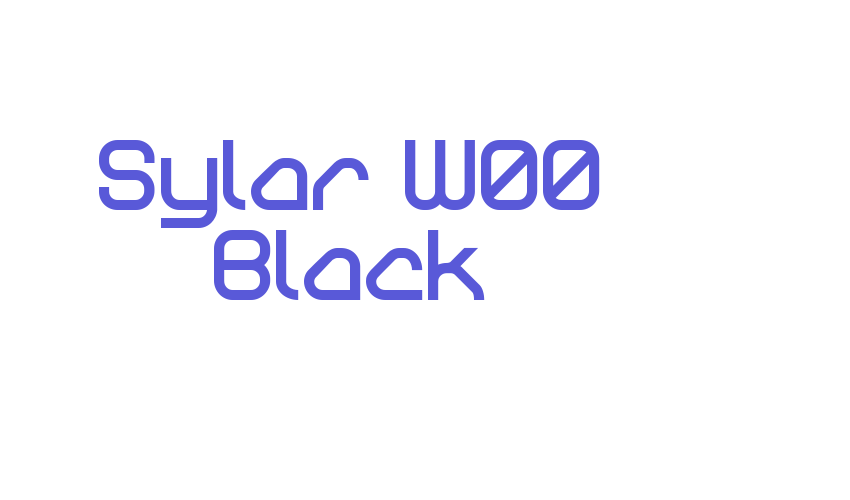 Sylar W00 Black Font Download