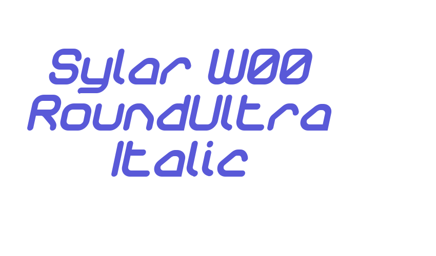 Sylar W00 RoundUltra Italic Font Download