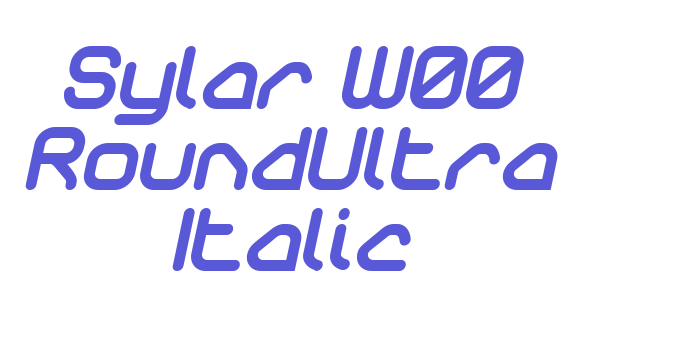 Sylar W00 RoundUltra Italic Font Download