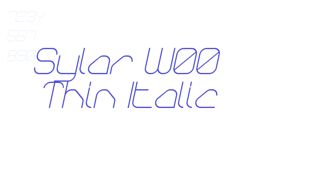 Sylar W00 Thin Italic-font-download