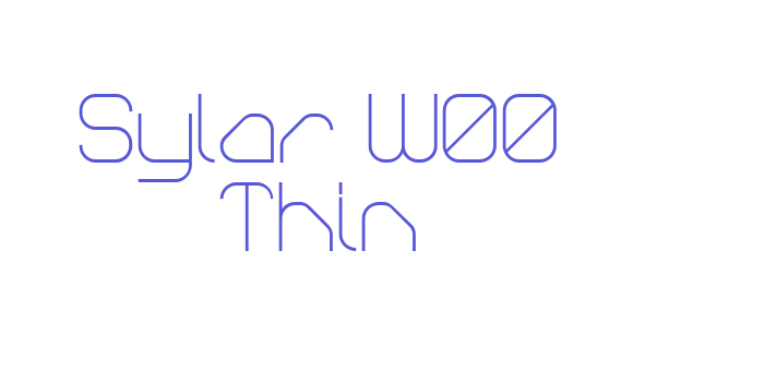 Sylar W00 Thin Font Download