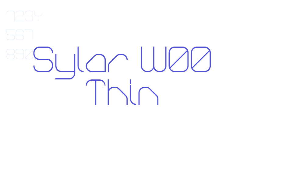 Sylar W00 Thin-font-download