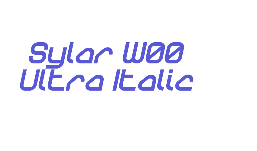 Sylar W00 Ultra Italic Font Download