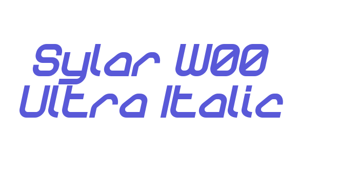 Sylar W00 Ultra Italic Font Download