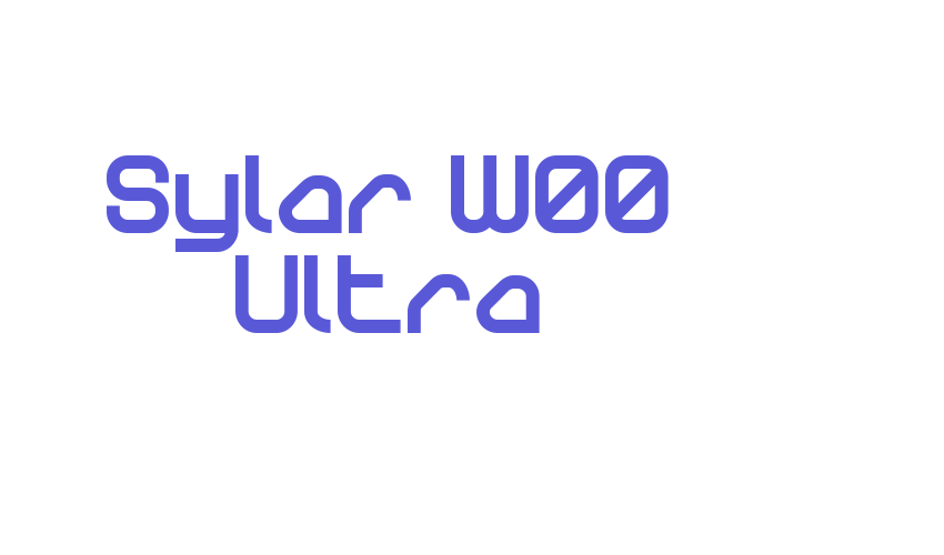 Sylar W00 Ultra Font Download