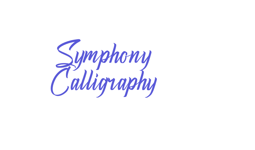 Symphony Calligraphy Font