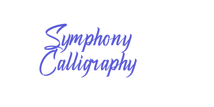 Symphony Calligraphy Font Download