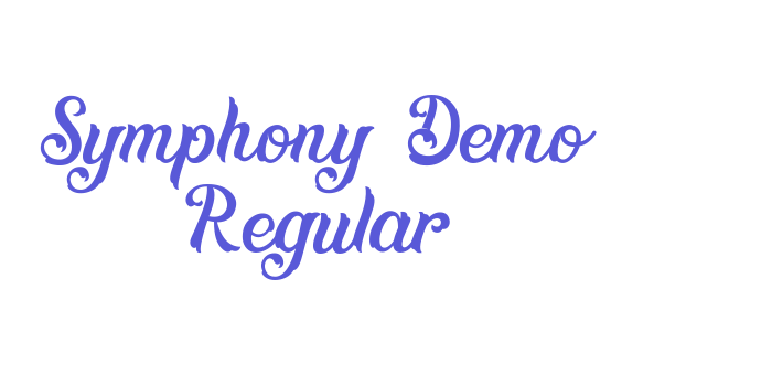 Symphony Demo Regular Font Download