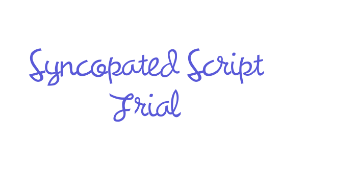 Syncopated Script Trial Font Download