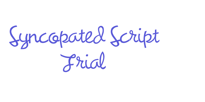 Syncopated Script Trial Font