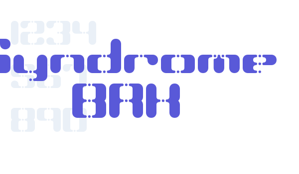 Syndrome BRK font free