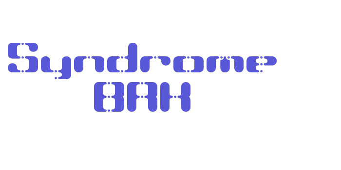 Syndrome BRK Font Download