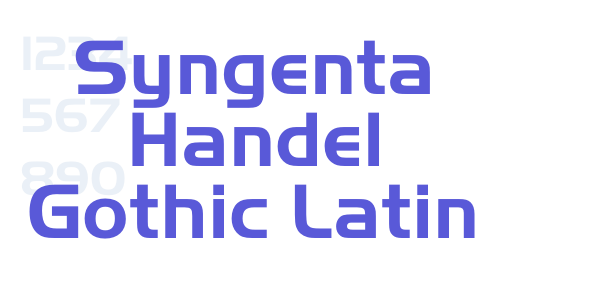 Syngenta Handel Gothic Latin font free