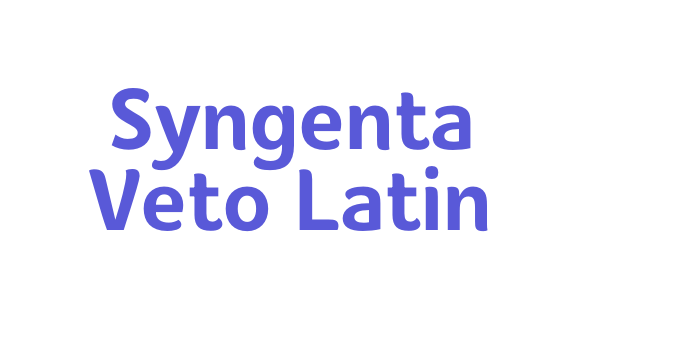 Syngenta Veto Latin Font Download