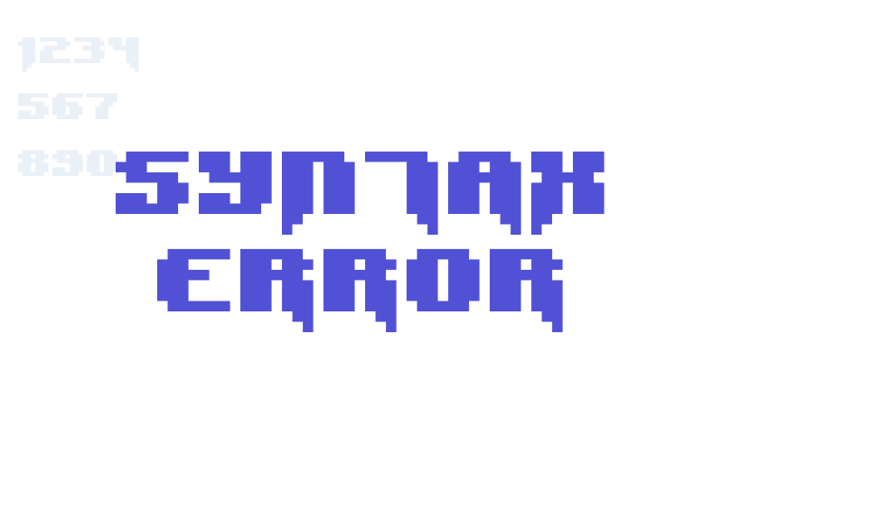 Syntax Error-font-download