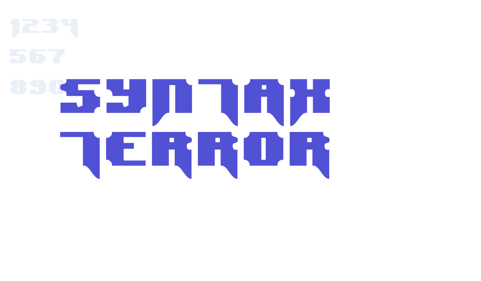 Syntax Terror-font-download