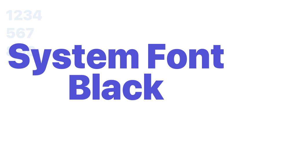 System Font Black-font-download