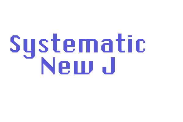 Systematic New J Font