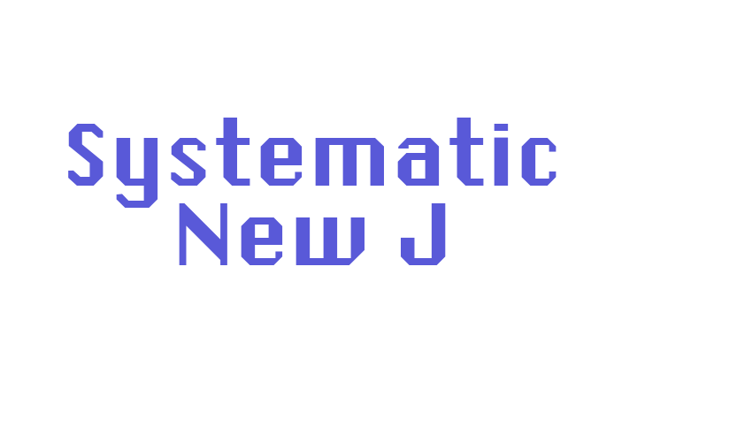 Systematic New J Font Download