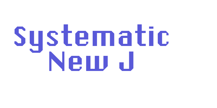 Systematic New J Font Download