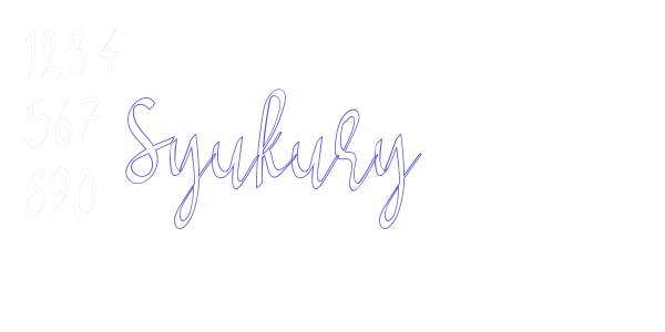 Syukury font