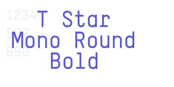 T Star Mono Round Bold font free