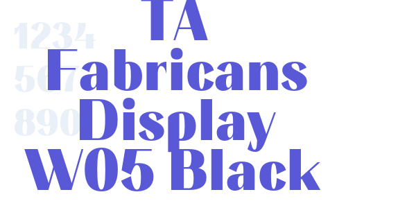 TA Fabricans Display W05 Black font