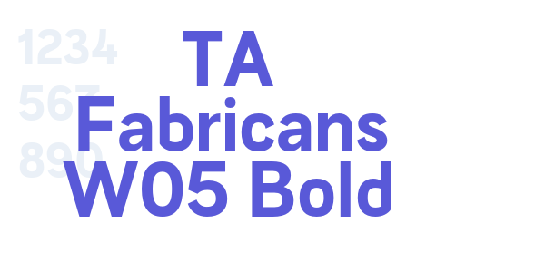 TA Fabricans W05 Bold font free