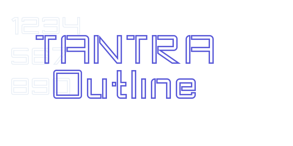 TANTRA Outline font free