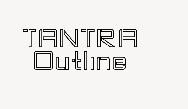 TANTRA Outline Font